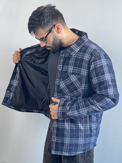 Corduroy flannel jacket - Midnight blue