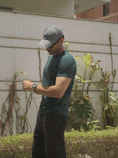 Basic Slim Fit T-shirt - Jungle Green