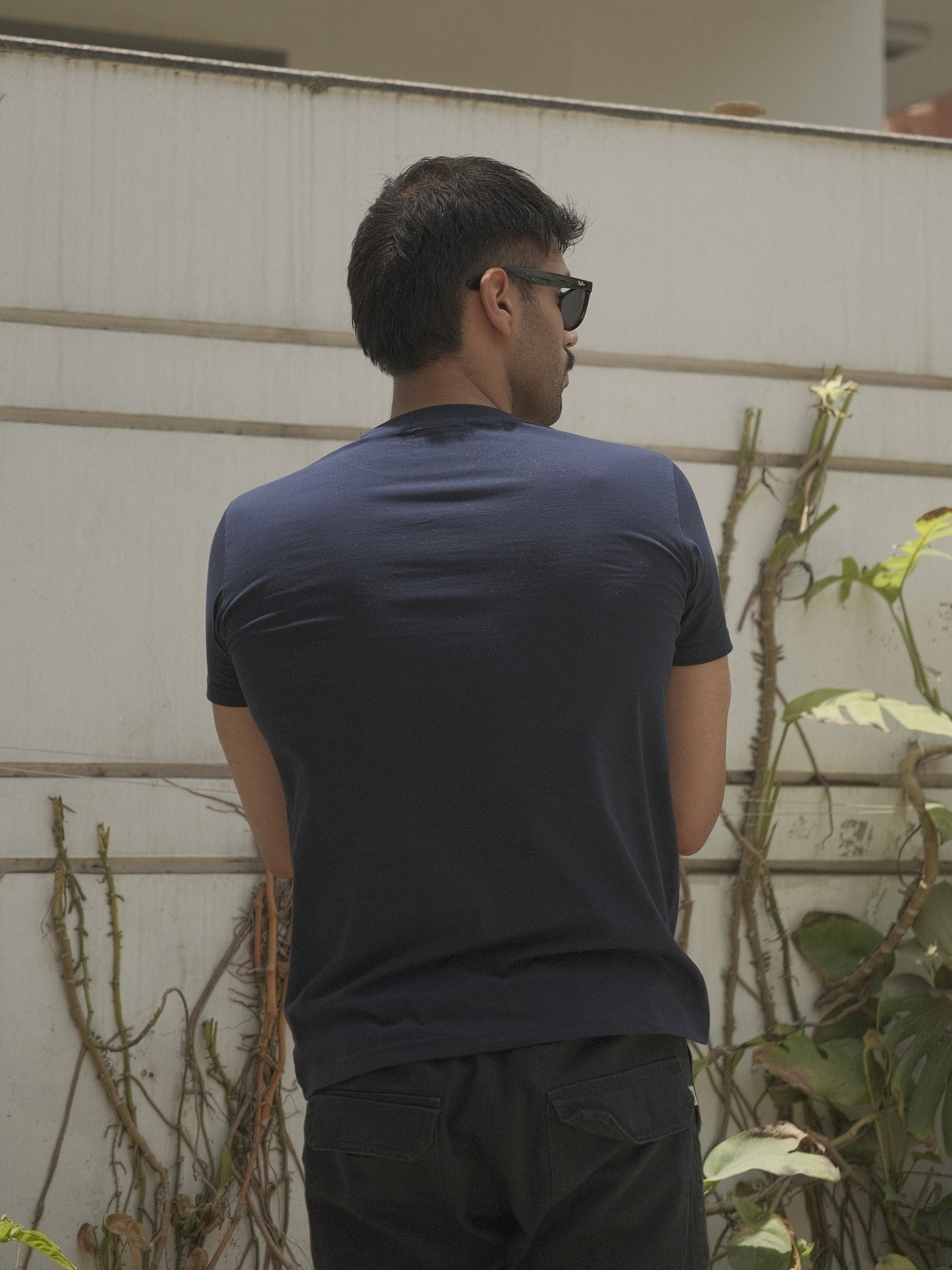 Basic Slim Fit T-shirt - Blackberry Navy