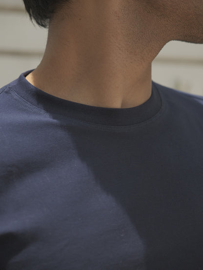 Basic Slim Fit T-shirt - Blackberry Navy