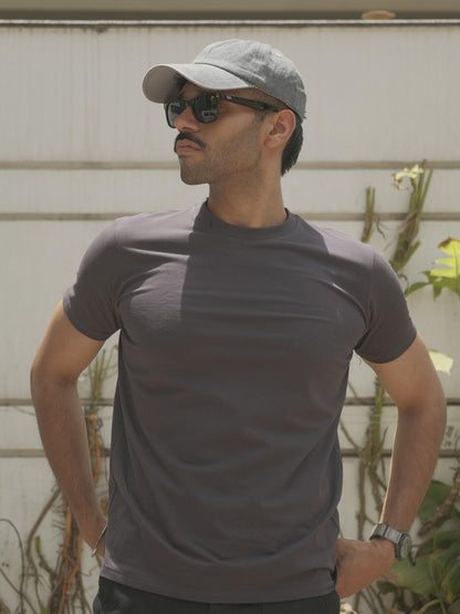 Basic Slim Fit T-shirt - Smoke Grey